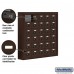 Salsbury Cell Phone Storage Locker - 6 Door High Unit (5 Inch Deep Compartments) - 30 A Doors - Bronze - Surface Mounted - Resettable Combination Locks